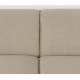 Canapé d'Angle Milka Zuiver Sofa 3 Places Tissu Cappuccino Méridienne Gauche Banquette de Salon 70x141x247cm