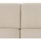Canapé d'Angle Milka Zuiver Sofa 3 Places Tissu Sable Méridienne Gauche Banquette de Salon 70x141x247cm