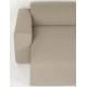 Canapé d'Angle Milka Zuiver Sofa 4,5 Places Tissu Cappuccino Méridienne Droite Banquette de Salon 70x141x350cm