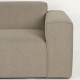 Canapé d'Angle Milka Zuiver Sofa 4,5 Places Tissu Cappuccino Méridienne Droite Banquette de Salon 70x141x350cm