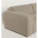 Canapé d'Angle Milka Zuiver Sofa 4,5 Places Tissu Cappuccino Méridienne Gauche Banquette de Salon 70x141x350cm