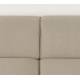 Canapé d'Angle Milka Zuiver Sofa 4,5 Places Tissu Cappuccino Méridienne Gauche Banquette de Salon 70x141x350cm