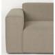 Canapé d'Angle Milka Zuiver Sofa 4,5 Places Tissu Cappuccino Méridienne Gauche Banquette de Salon 70x141x350cm