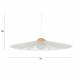 Suspension Belle S Zuiver Lustre Design en Acier Beige et Corde Tressée Luminaire Aérien 65x65x167cm