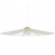 Suspension Belle L Zuiver Lustre Design en Acier Beige et Corde Tressée Luminaire Aérien 80x80x167cm