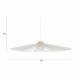 Suspension Belle L Zuiver Lustre Design en Acier Beige et Corde Tressée Luminaire Aérien 80x80x167cm