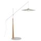 Lampadaire Belle Beige Zuiver Luminaire Eclairage Réglable en Hauteur en Acier, Noyer et Corde 65x180x200cm
