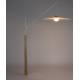 Lampadaire Belle Beige Zuiver Luminaire Eclairage Réglable en Hauteur en Acier, Noyer et Corde 65x180x200cm