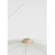 Lampadaire Belle Beige Zuiver Luminaire Eclairage Réglable en Hauteur en Acier, Noyer et Corde 65x180x200cm
