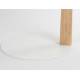Lampadaire Belle Beige Zuiver Luminaire Eclairage Réglable en Hauteur en Acier, Noyer et Corde 65x180x200cm