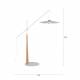 Lampadaire Belle Beige Zuiver Luminaire Eclairage Réglable en Hauteur en Acier, Noyer et Corde 65x180x200cm
