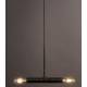 Suspension Double Doppio Dutchbone Luminaire 2 Ampoules Orientable en Acier Noir Antique 11,5x30,5x142,5cm