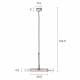 Suspension Double Doppio Dutchbone Luminaire 2 Ampoules Orientable en Acier Noir Antique 11,5x30,5x142,5cm