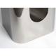 Table d'Appoint Creek Zuiver Bout de Canapé en Acier Argent Sellette Esprit Design Finition Brillante 29x29x48cm