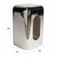 Table d'Appoint Creek Zuiver Bout de Canapé en Acier Argent Sellette Esprit Design Finition Brillante 29x29x48cm