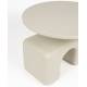 Table d'Appoint Hermit Zuiver Guéridon en Résine Beige Sellette d'Appoint Design Contemporain 40x58x58cm