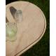 Table Basse Extérieure Noble Zuiver Table Basse en Béton Guéridon Ovale 35x50x100cm