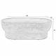 Table Basse Extérieure Noble Zuiver Table Basse en Béton Guéridon Ovale 35x50x100cm