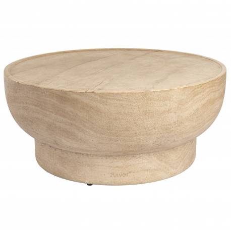 Table Basse Extérieure Noble Zuiver Table Basse en Béton Guéridon Rond 35x80x80cm