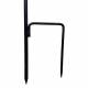 Sublime Eolienne Double Hélices Tuteur Mobile de Jardin en Acier Coloré 25x64x200cm