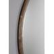 Miroir Gale Dutchbone Glace Murale avec Contour en Bois d'Hévéa Miroir Rond 3x80x80cm
