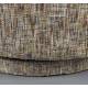 Fauteuil Lounge Rose Multicolore Dutchbone Banquette Pivotante Look Rétro Siège 1 Personne Bois et Tissu 74x76x76cm