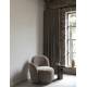 Fauteuil Lounge Rose Multicolore Dutchbone Banquette Pivotante Look Rétro Siège 1 Personne Bois et Tissu 74x76x76cm