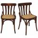 Lot de 2 Chaises Estaminet Signature Assises de Table Bistrot Sièges en Bouleau et Fibres Naturelles 48x52x81cm
