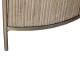 Encoignure Buren Signature Meuble d'Angle en Marbre, Acier et Manguier Rangement avec Etagères 42x59x193cm