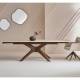 Table Extensible Tivoli Signature Table de Repas Rectangulaire en Céramique et Bois Mobilier à Rallonges 76x90x180-260cm