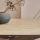 Table Extensible Tivoli Signature Table de Repas Rectangulaire en Céramique et Bois Mobilier à Rallonges 76x90x180-260cm