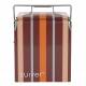 Glacière Portable Be Wine Stripes Burgundy Zuiver en Polypropylène Format Compact pour Boissons 23,5x32x43cm