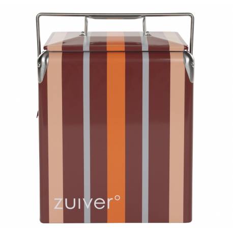 Glacière Portable Be Wine Stripes Burgundy Zuiver en Polypropylène Format Compact pour Boissons 23,5x32x43cm