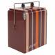 Glacière Portable Be Wine Stripes Burgundy Zuiver en Polypropylène Format Compact pour Boissons 23,5x32x43cm