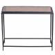 Console Igloo Signature Sellette en Acier et Verre Fumé Table d'Appoint 28x65x80cm