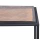 Console Igloo Signature Sellette en Acier et Verre Fumé Table d'Appoint 28x65x80cm
