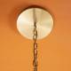 Lustre Montparnasse Signature Luminaire en Acier Doré et Opaline Lustre 4 Globes 76x76x100cm