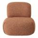 Fauteuil Pivotant Cesar Corail Signature Assise de Salon Moderne Siège en Tissu 71x81x92cm
