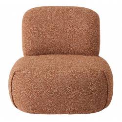 Fauteuil Pivotant Cesar Corail Signature Assise de Salon Moderne Siège en Tissu 71x81x92cm