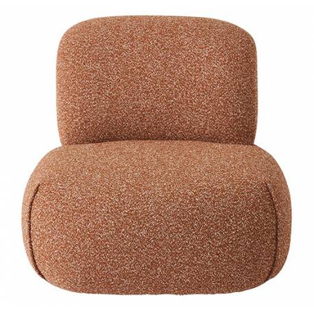 Fauteuil Pivotant Cesar Corail Signature Assise de Salon Moderne Siège en Tissu 71x81x92cm