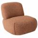 Fauteuil Pivotant Cesar Corail Signature Assise de Salon Moderne Siège en Tissu 71x81x92cm