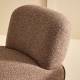 Fauteuil Pivotant Cesar Corail Signature Assise de Salon Moderne Siège en Tissu 71x81x92cm