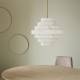 Suspension SARA Signature Luminaire en Acier et Faux Albâtre Lustre Art-déco 45x50x50cm