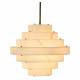 Suspension SARA Signature Luminaire en Acier et Faux Albâtre Lustre Art-déco 45x50x50cm