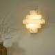 Applique SARA Signature Luminaire en Métal et Faux Albâtre Eclairage Mural Art-Déco 15x30x32cm