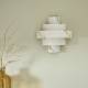 Applique SARA Signature Luminaire en Métal et Faux Albâtre Eclairage Mural Art-Déco 15x30x32cm