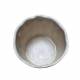 Vase Rond Cache Pot en Grès Emaillé Dégradé Taupe Objet de Décoration 15x15x15cm