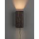 Applique Murale Marnix Dutchbone Luminaire sur Secteur en Manguier Marron Eclairage en Bois 12x22x25cm