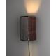 Applique Murale Marnix Dutchbone Luminaire sur Secteur en Manguier Marron Eclairage en Bois 12x22x25cm