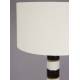 Lampadaire Vertigo Dutchbone Lampe sur Pied en Céramique Vert Clair et Marron Abat-jour Coton Beige 45x45x143cm